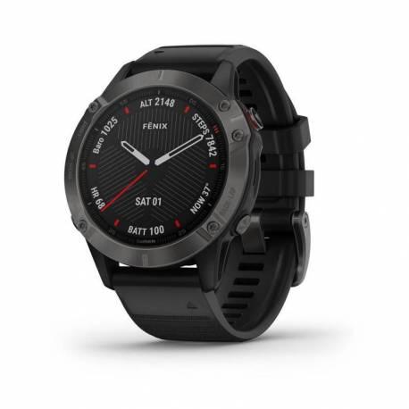 Ceas  sporturi nautice GARMIN Fenix 6 Sapphire Carbon Gray DLC