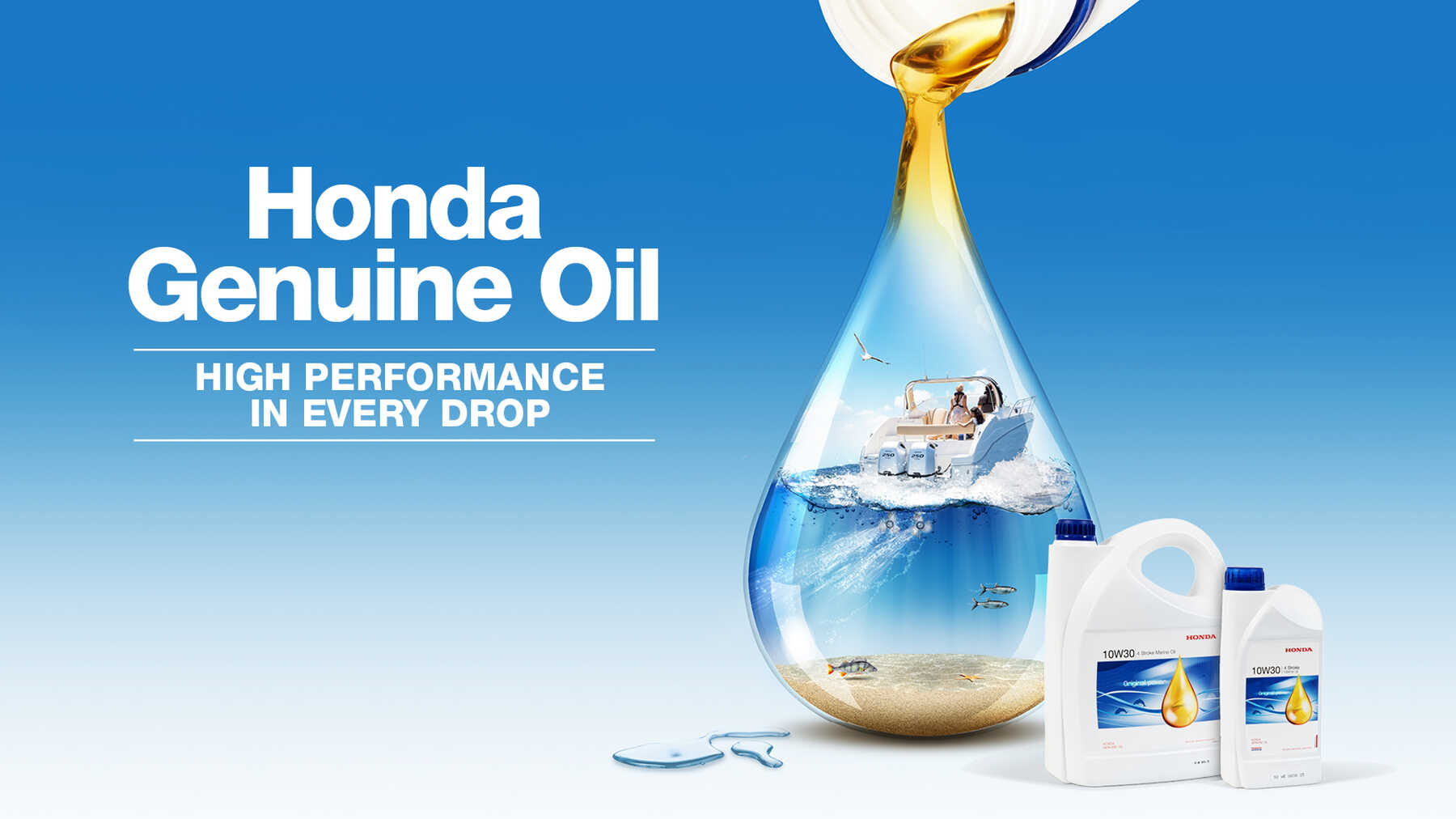 Uleiul de motor potrivit pentru outboardul dumneavoastra Honda